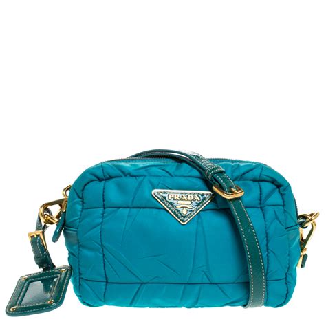 prada nylon crossbody turquise|prada nylon bags for women.